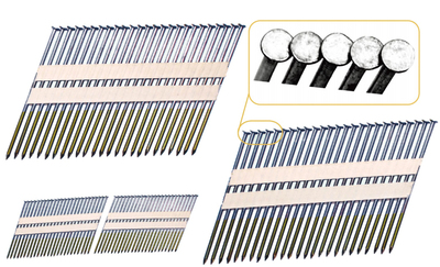 21 DEGREE ROUND HEAD PAPER STRIP NAILS WITH GAP